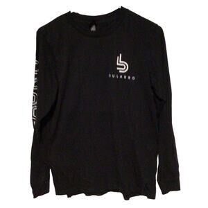 Bulabro Black White Graphic Long Sleeve Casual T-Shirt – Sz Small Streetwear Top